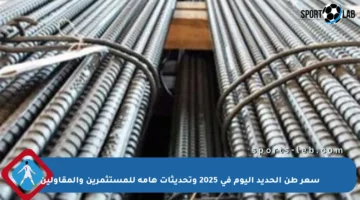 سعر طن الحديد اليوم في 2025 وتحديثات هامة للمستثمرين والمقاولين